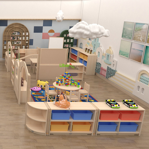 Table et chaises en bois pour enfants, ensemble de meubles d'étude, pas cher pour l'école d'art - Product Image 3