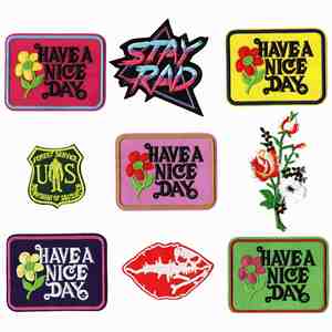 Design Wholesale Cartoon Pattern Fashionable Towels Embroidered <b>Patches</b> and Creative logo <b>Patches</b> - Product Image 6