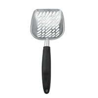 IKITCHEN Vente en gros OEM Pelle à litière pour chat en acier inoxydable avec long manche pour un nettoyage efficace