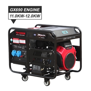 <span class=keywords><strong>Generator</strong></span> bensin listrik, <span class=keywords><strong>Honda</strong></span> GX690 kekuatan 11lW fase tunggal elektrik mulai 12kW <span class=keywords><strong>Generator</strong></span> bensin tipe terbuka - Product Image 1