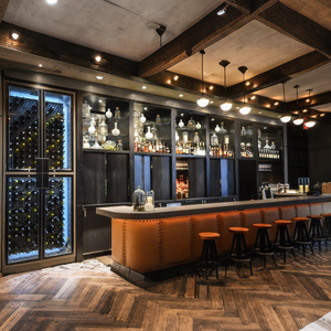 طقم بار تجاري فاخر وأنيق مع رفوف مدمجة للمشروبات الكحولية، مناسب للمنتجعات الراقية والنوادي الليلية المخصصة للمنازل - Product Image 6