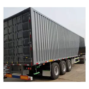 Venda de fábrica de alta qualidade Semi-reboque de van de secagem com 3 eixos de 40 toneladas Semi-reboque de caixa de 50 pés