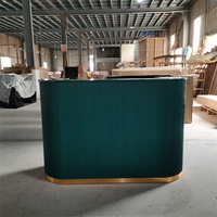 Kisen – comptoir de comptoir moderne avec affichage, rose blanc, 120cm, 100cm, 160cm, taille personnalisable, table de réception prête à être expédiée