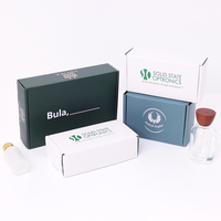 Boîte cadeau en carton ondulé avec logo personnalisé, gaufrage, pelliculage mat, revêtement UV, taille et forme personnalisables