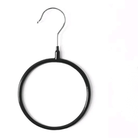 Cintre rond en fil d'aluminium sans couture Utilisation polyvalente Vêtements dans la salle de bain Cuisine Salon Cintre Serviette Écharpe Cintres