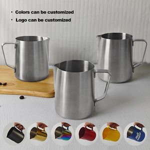<span class=keywords><strong>12</strong></span> <span class=keywords><strong>Oz</strong></span> 20 <span class=keywords><strong>Oz</strong></span> Thép Không Gỉ Cà Phê Sữa Bọt <span class=keywords><strong>Pitcher</strong></span> 600Ml Barista Cappuccino Latte Nghệ Thuật Sữa Jug Sữa Bọt <span class=keywords><strong>Pitcher</strong></span> - Product Image 4