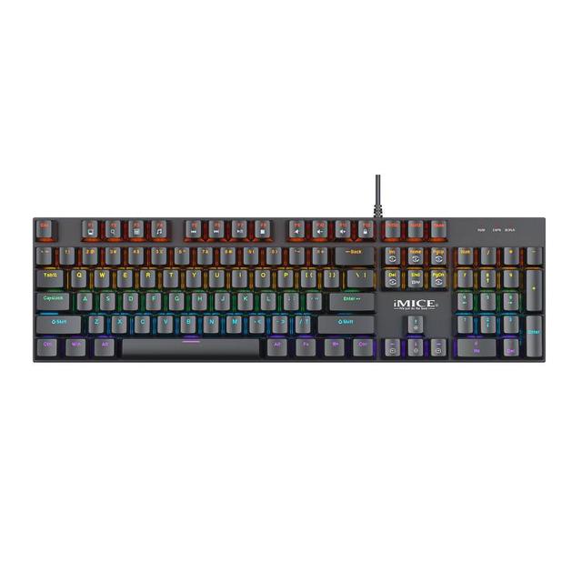 Hot Selling for iMICE GK-600 USB Wired RGB Mechanical Metal Gaming Keyboard Computer Keyboard