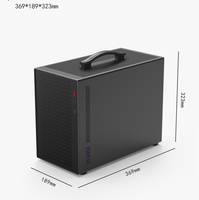 Boîtier d'ordinateur de jeu portable de bureau en alliage d'aluminium de haute qualité Micro ATX, boîtiers d'ordinateur PC MATX, boîtier de jeu PC