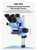 Microscope stéréo trinoculaire HD RELIFE RL-M7T Pro-B11 avec contrôle tactile et caméra 4K HD pour la réparation de cartes mères de téléphones portables