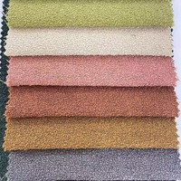 Tissu d'ameublement bouclé à boucles longues, doux et texturé, pour canapé, chaise, coussin et mobilier – Vente en gros
