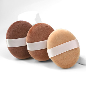 Pinkz Promoción Esponjas de Maquillaje Redondas Marrón Nude de Terciopelo Suave Personalizadas para Polvo y Maquillaje - Product Image 6