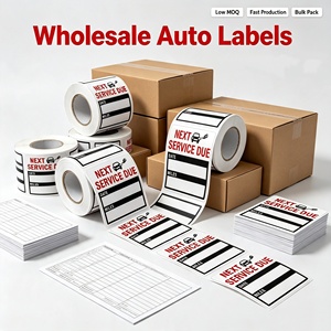 Etiquetas de Próximo Servicio Rectangulares Autoadhesivas de Papel para Escribir, con Fecha y Kilometraje, en Rollo de 3 Pulgadas - Product Image 6