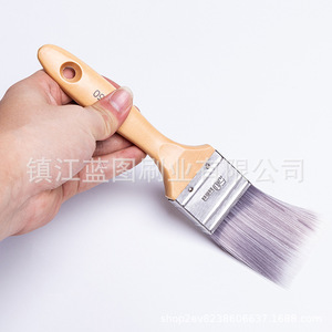 Pinceau plat à fibres abrasives pour peinture, manche Hemu, 13-19 mm, origine Zhenjiang - Product Image 1