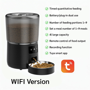Comedouro Inteligente WiFi 4L para Pets com Alimentação Contínua, Tigela de Aço Inoxidável e Gravação de Voz para Cães e Gatos Domésticos - Oferta Imperdível - Product Image 3