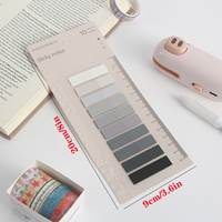 Onglets d'indexation autocollants en papier PET dégradé, essentiels pour la rentrée scolaire et le bureau, marque-pages imperméables et inscriptibles, cadeau pour étudiant