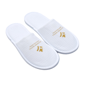 รองเท้าแตะผ้าลินินหนา กันลื่น พกพาสะดวก สำหรับโรงแรม ใช้แล้วทิ้ง เหมาะสำหรับห้องพักในร่มและห้องน้ำ - Product Image 1