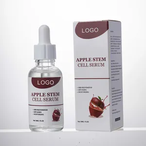 AiXin OEM Apple Stem Cell Serum Células Madre Vegetales para el rejuvenecimiento de la piel Reduce los signos del envejecimiento Arrugas Hidratante Suero para el cuidado de la piel