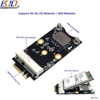Adaptateur sans fil M.2 NGFF Key A+E vers Mini PCI-E MPCIe avec 1 emplacement pour carte SIM pour modem 3G 4G LTE GSM / module WiFi BT