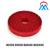 Machine à fabriquer des brosses à disques, machine à percer et à touffeter, machine à fabriquer des brosses pour balayeuses routières, machine industrielle à fabriquer des brosses à disques