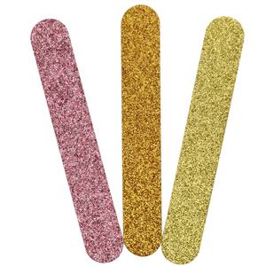 Wholesale rose gold <strong>glitter</strong> emery board <strong>nail</strong> <strong>file</strong> YangJiang 13cm factory hot sell colorful <strong>nail</strong> <strong>file</strong> - Product Image 1