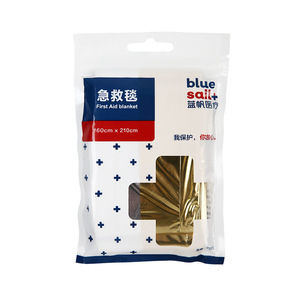 Couverture d'urgence Blue Sail 160 cm x 210 cm, équipement de survie réfléchissant pour premiers secours - Product Image 1