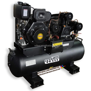 Compresseur d'air à piston alternatif <span class=keywords><strong>Lacme</strong></span> WILLEST 10 hp moteur diesel entraîné par courroie BWI75LD100H160F compresseur diesel 10 bar - Product Image 1