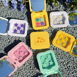 Patchs autocollants imperméables roses mignons en forme d'étoile pour couvrir les boutons et les imperfections du visage, avec boîte miroir - Product Image 2