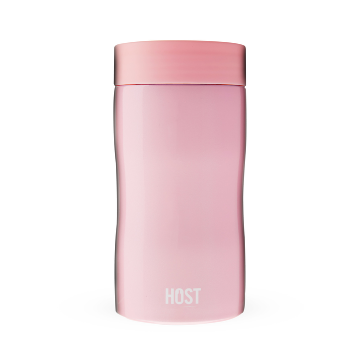 HOST Stay-Chill Slim Can Cooler in Peony Stainless Steel Tumbler