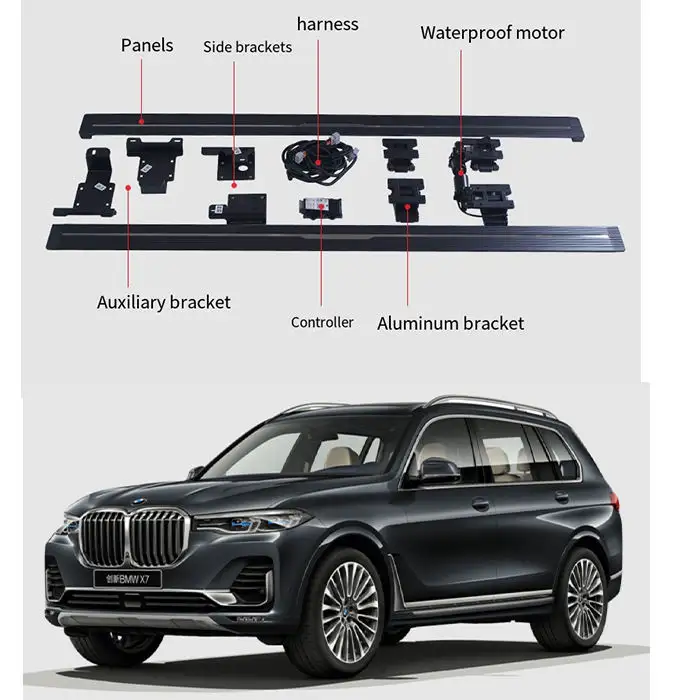 دواسة جانبية كهربائية لأحدث طراز من لوحة السير والخطوات الجانبية مصنوعة من سبائك الألومنيوم لسيارة BMW X5