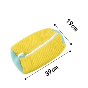<b>Shoe</b> Washing <b>Machine</b> Bag for All <b>Shoe</b> Types-Yellow with Blue Zipper,Ideal for Sneakers and Casual <b>Shoes</b> Wash Bag - Product Image 4