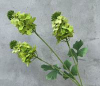 Tiges de fleurs artificielles en soie de jacinthe pagode européennes faites à la main de 80 cm pour décoration florale de plafond d'événements et mariages