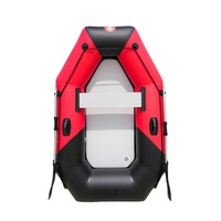 Bateau de pêche gonflable en tissu maillé PVC épaissi résistant à l'usure, pêche au leurre professionnelle, capacité de 7+ personnes, pliable