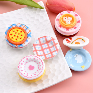 1:12 Miniatur Dekorasi Rumah Boneka Aksesori Peralatan Makan Miniatur Dapur Piring Resin Mini untuk Aksesori Rumah Boneka Bermain Peran - Product Image 6