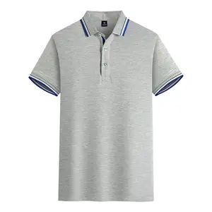 Повседневные хлопковые спортивные рубашки-поло для гольфа для мужчин с логотипом на заказ