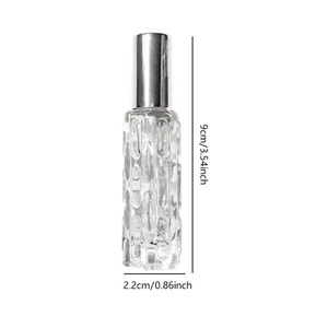 Flacon de parfum vide en verre de 10 ml, rechargeable, mini flacon échantillon, atomiseur de parfum portable pour voyage, flacon cosmétique - Product Image 5