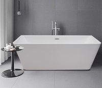 Baignoires de spa modernes portables en acrylique naturel à vente chaude, baignoires autoportantes, accessoires personnalisés pour hôtel