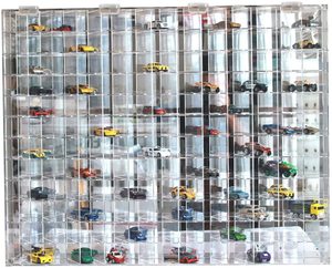 Vitrina de Acrílico Transparente para Autos de Juguete Hotwheels a Escala 1/64, Caja de Exhibición para 144 Autos, Almacenamiento de Pared - Product Image 5