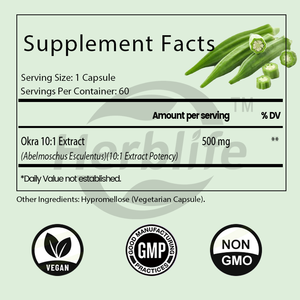 Extracto de Okra de Marca Privada OEM - Fibra Soluble para la Salud del Corazón, Antioxidante, Salud Intestinal y Digestiva, Apoyo al Bienestar, Vegano - Product Image 2