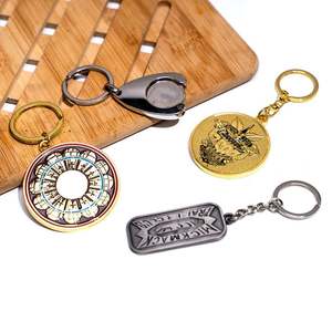 Porte-clés personnalisé en métal émaillé souple avec logo personnalisé 3D 2D en alliage de zinc Style cartoon Porte-clés à sublimation - Product Image 1