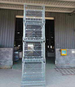 <span class=keywords><strong>CAGE</strong></span> DE STOCKAGE de style européen en métal pliable et empilable pour préformes PET - Product Image 2