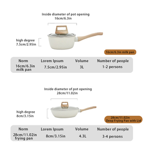 Ensemble de 12 ustensiles de cuisine en marbre antiadhésifs, poêle <span class=keywords><strong>et</strong></span> wok universels avec revêtement en marbre, essentiels de cuisine - Product Image 5