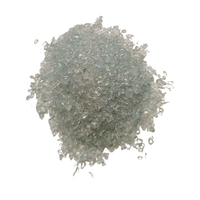 Pierre de verre concassée transparente recyclée 1-3 mm à bon prix pour carrelage, terrazzo, gravier, décoration extérieure d'hôtels et d'appartements