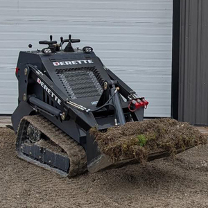Machinerie de construction T800 Mini-chargeuse sur chenilles avec fourches et <span class=keywords><strong>grappin</strong></span> hydraulique pour bois - Product Image 3