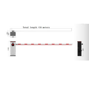 Автоматический шлагбаум с RFID-считывателем, стальной, с прямой штангой, для контроля дорожного движения - Product Image 3