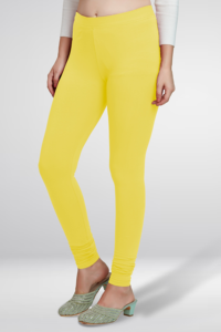 Leggings jaunes tendance pour femmes, extensibles, coupe slim, confortables, décontractés, élégants - Product Image 4