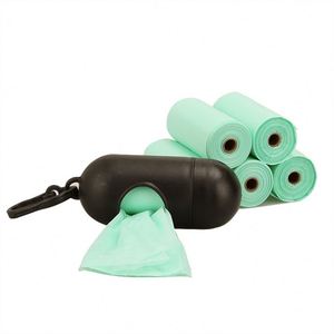 Sacs à déchets pour chiens et chats biodégradables et compostables en amidon de maïs, écologiques, avec distributeur - Product Image 1