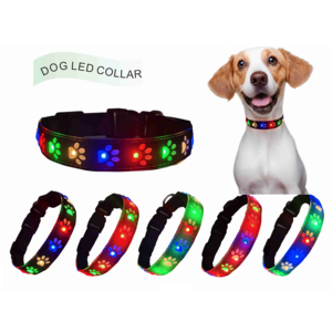 Collar Luminoso LED Recargable por USB para Mascotas, Iluminación Individual, Patrón Sólido, Cintas de Alta Visibilidad, Ajustable, Brillo LED, Seguridad Nocturna - Product Image 2