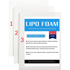 Almohadillas <span class=keywords><strong>de</strong></span> Espuma Lipo Transpirables, Ecológicas, Antibacterianas, Control Firme, Recuperación Postoperatoria, Moldeadores 3D con Bordado para Abdominoplastia 360 - Product Image 3
