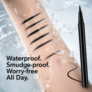 Embout de cheveux fins de 1mm, emballage noir et blanc, eyeliner liquide imperméable et résistant aux taches, longue durée, 24 h, logo personnalisé - Product Image 3