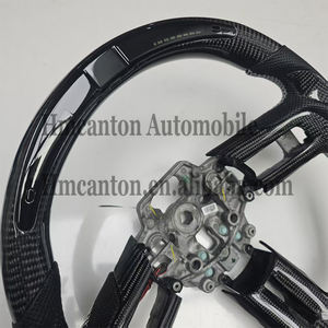 Nouveaux produits phares : Volant en cuir perforé en fibre de carbone avec LED pour Ford Mustang - Product Image 4